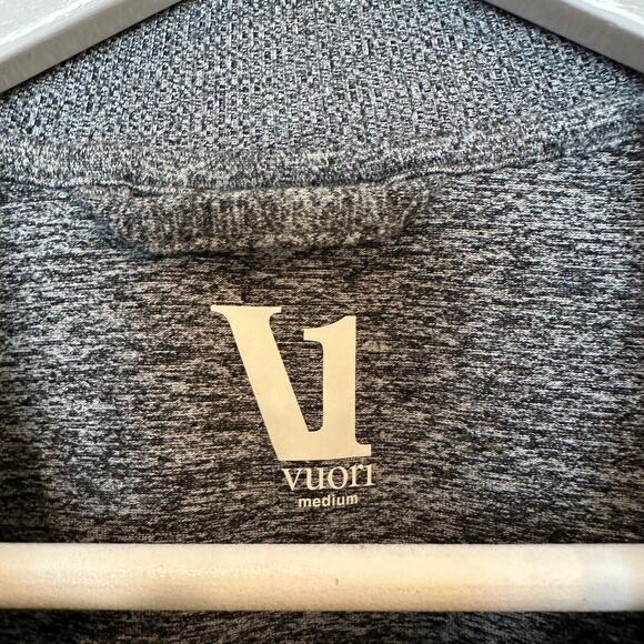 Vuori Eclipse Track Jacket Heather Grey Zip Up Athleisure Lightweight Medium - Picture 5 of 7